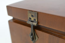 Load image into Gallery viewer, Kawi solid teak wooden pet ashes casket close up.