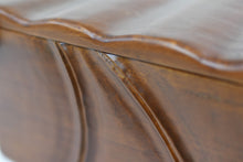 Load image into Gallery viewer, Sempu solid teak wooden pet ashes casket close up.