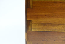 Load image into Gallery viewer, Mulu solid teak wooden pet ashes casket close up.