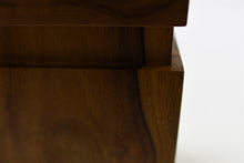 Load image into Gallery viewer, Korbu solid teak wooden pet ashes casket close up.