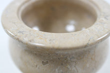 Load image into Gallery viewer, White polished marble pet ashes casket in large, with lid open.