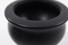 Load image into Gallery viewer, Handcrafted black stone pet ashes casket in large, close up.