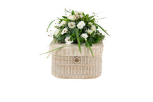 Load image into Gallery viewer, Handwoven rattan pet coffin end in small.