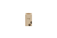 Load image into Gallery viewer, Wooden pet memorial candle holder, engraved with pet name.