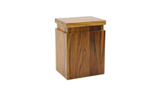 Load image into Gallery viewer, Korbu solid teak wooden pet ashes casket.
