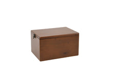 Load image into Gallery viewer, Pura solid teak wooden pet ashes casket.