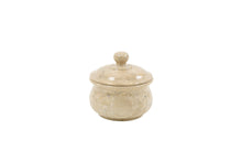 Load image into Gallery viewer, White polished marble pet ashes casket in large.