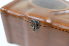 Load image into Gallery viewer, Nusa solid teak wooden pet ashes casket close up.
