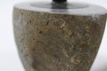 Load image into Gallery viewer, Handcrafted natural stone pet ashes casket up close.
