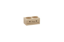 Load image into Gallery viewer, Wooden pet memorial candle holder, engraved with pet name.
