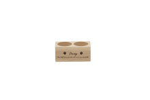 Load image into Gallery viewer, Wooden pet memorial candle holder, engraved with pet name.
