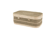 Load image into Gallery viewer, Handwoven seagrass pet coffin in large.
