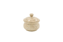 Load image into Gallery viewer, White polished marble pet ashes casket in large.
